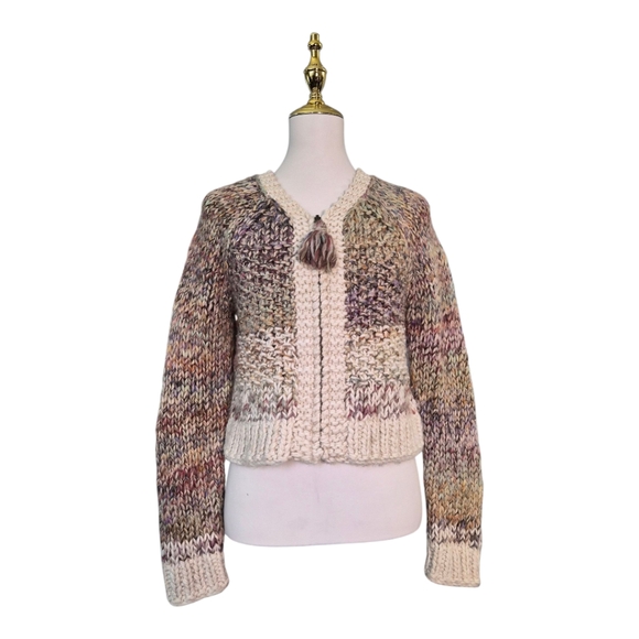 Angel Of The North Sweaters - Anthropologie Angel of the North Chunky Knit Cardigan Sweater Small Wool Alpaca